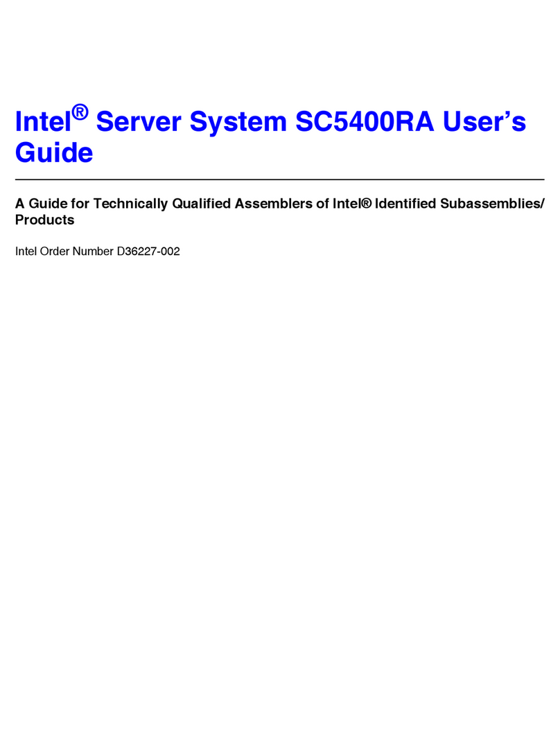 Intel SC5400RA - Server System - 0 MB RAM Manuale utente