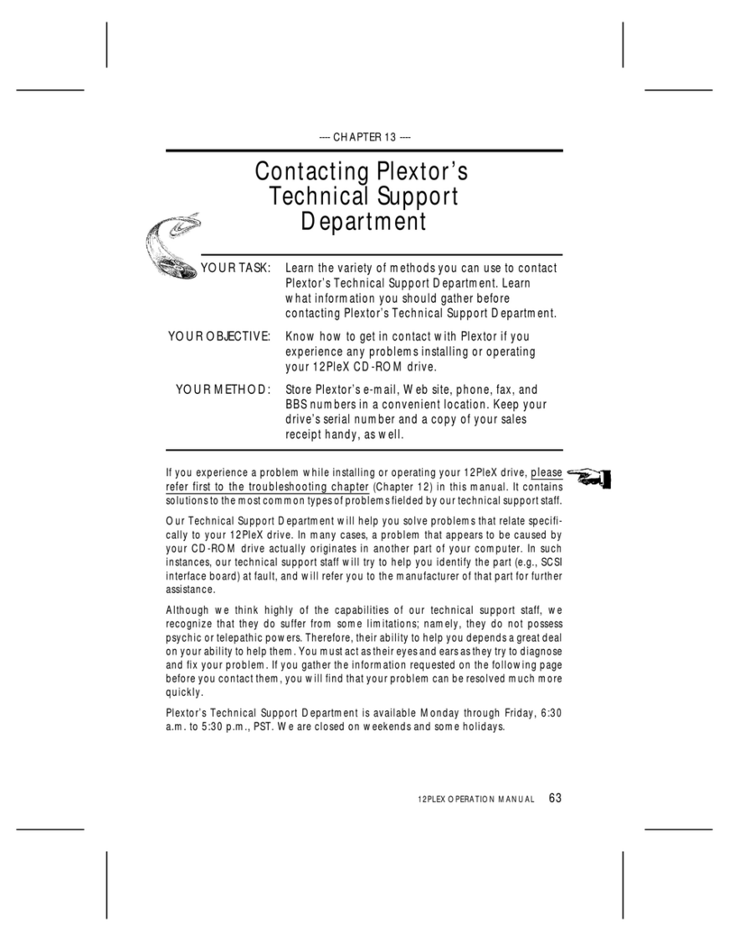 Plextor PX-43CH Manuale utente
