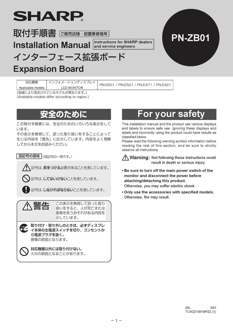 Sharp PN-ZB01 Manuale utente