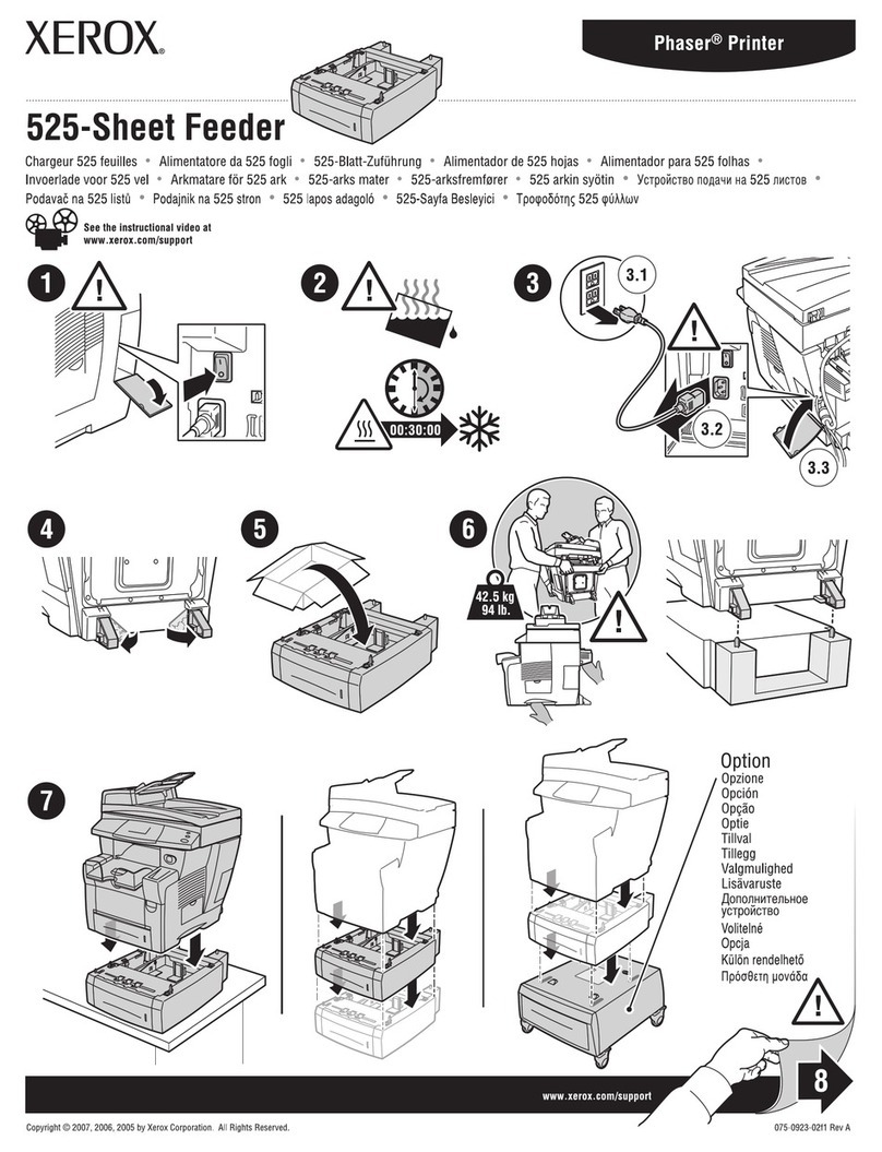 Xerox 8560DN - Phaser Color Solid Ink Printer Manuale utente