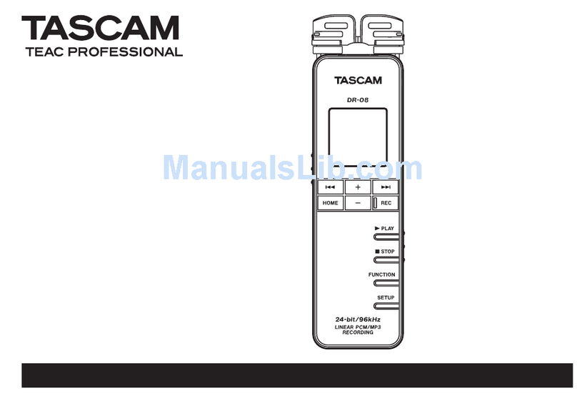 Tascam DR-08 Manuale utente