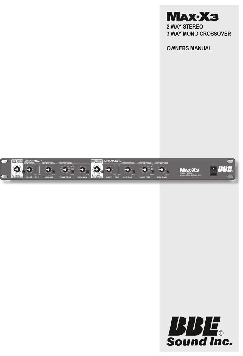 BBE Max-X3 Manuale utente