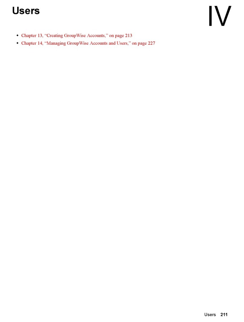 Novell GROUPWISE 8 - USERS Manuale utente