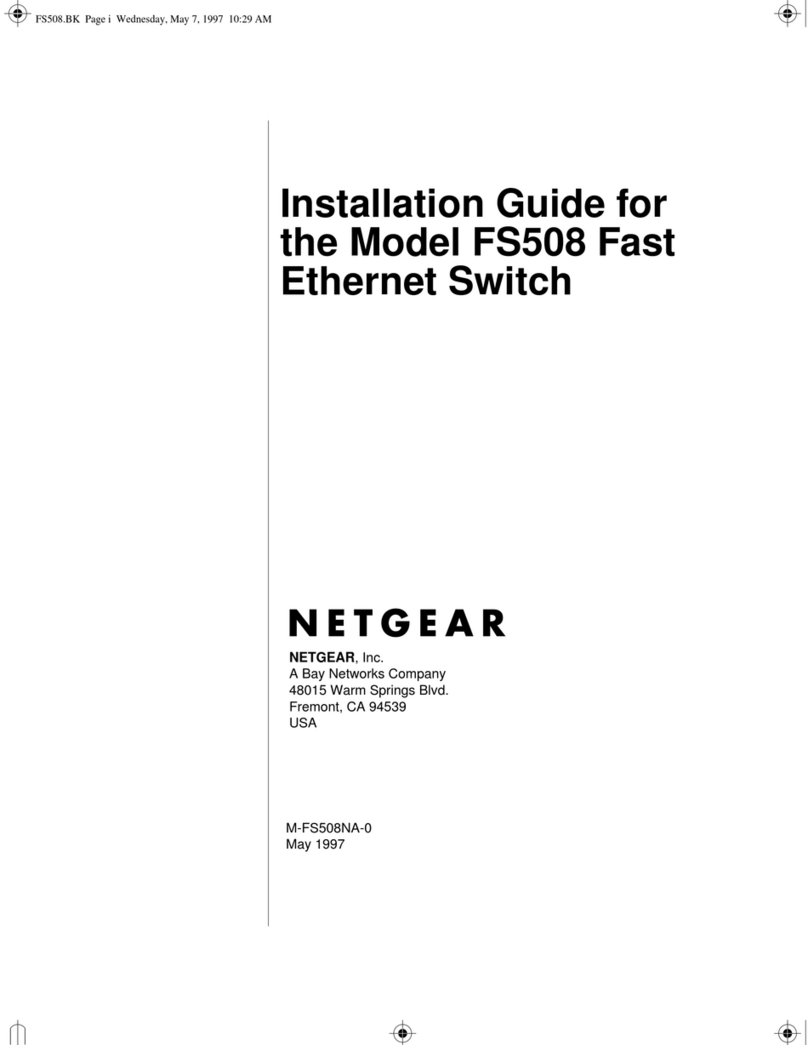 NETGEAR FS508 - Switch Manuale utente