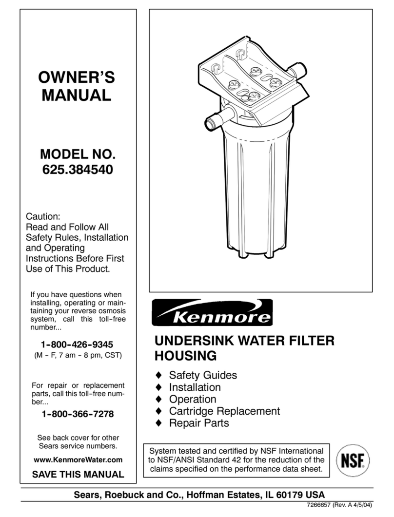 Kenmore SINGLE-UNDERSINK-FILTER Manuale utente