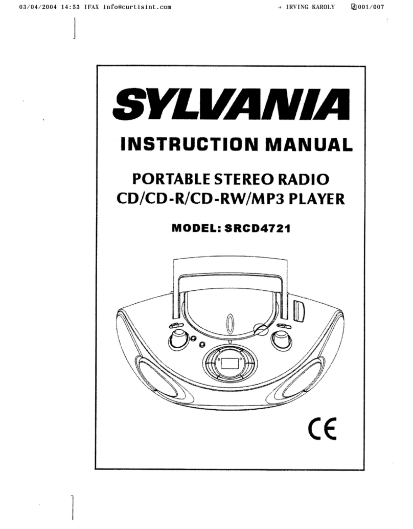 Sylvania SRCD4721 Manuale utente