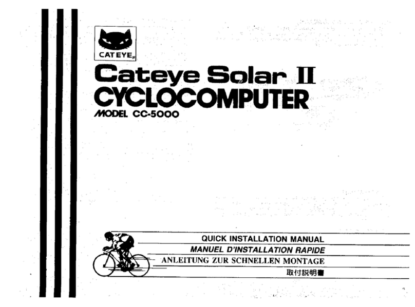 Cateye CC-5000 SOLAR 2 Istruzioni operative e di manutenzione