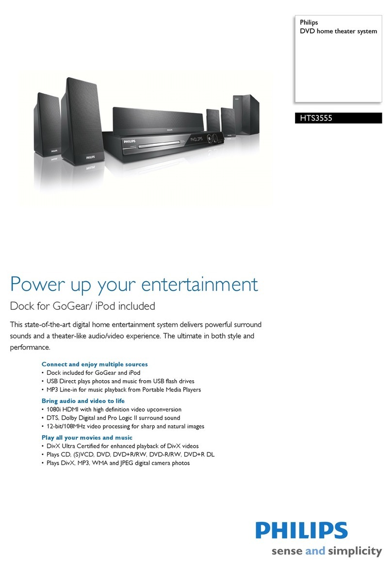 Philips HTS3555 Manuale utente