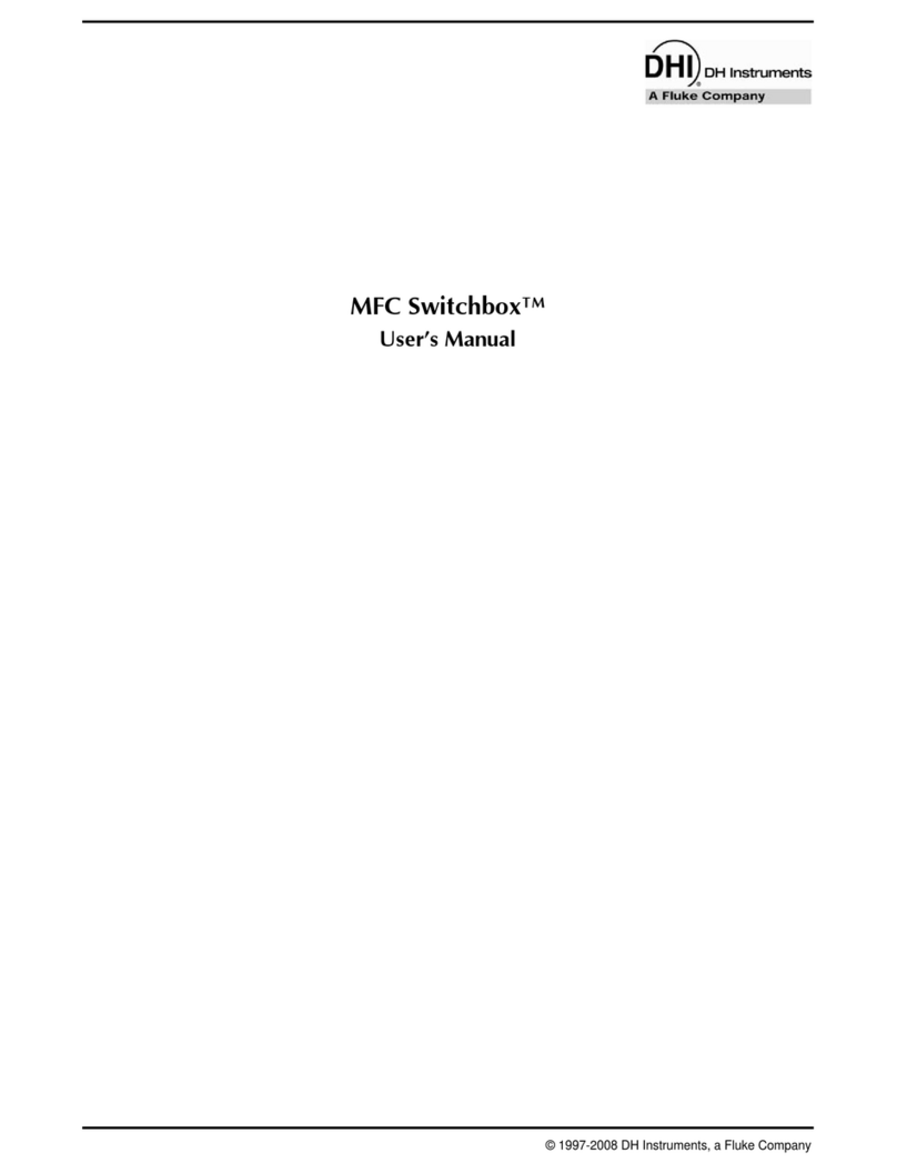DH Instruments MFC SWITCHBOX Manuale utente