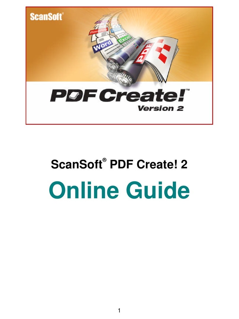 ScanSoft PDFCREATE 2 Manuale utente ScanSoft PDFCREATE 2 Manuale utente