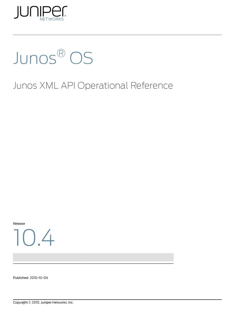 Juniper JUNOS OS 10.4 - XML API OPERATIONAL Manuale