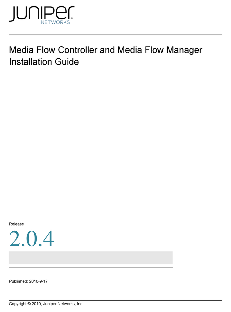 Juniper MEDIA FLOW CONTROLLER 2.0.4 - Manuale utente