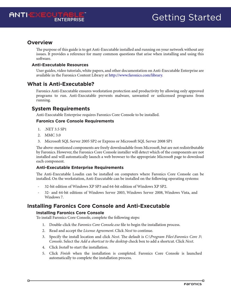 FARONICS ANTI-EXECUTABLE ENTERPRISE Manuale utente