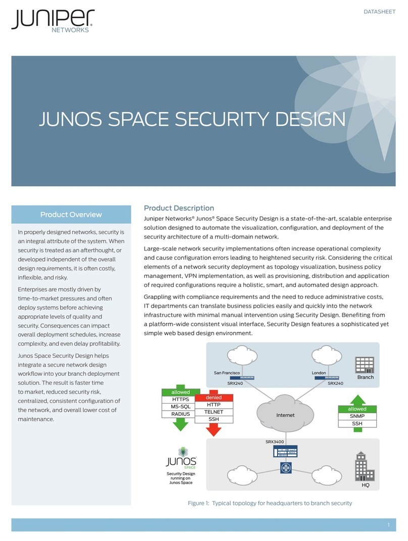 Juniper SPACE SECURITY DESIGN Manuale utente