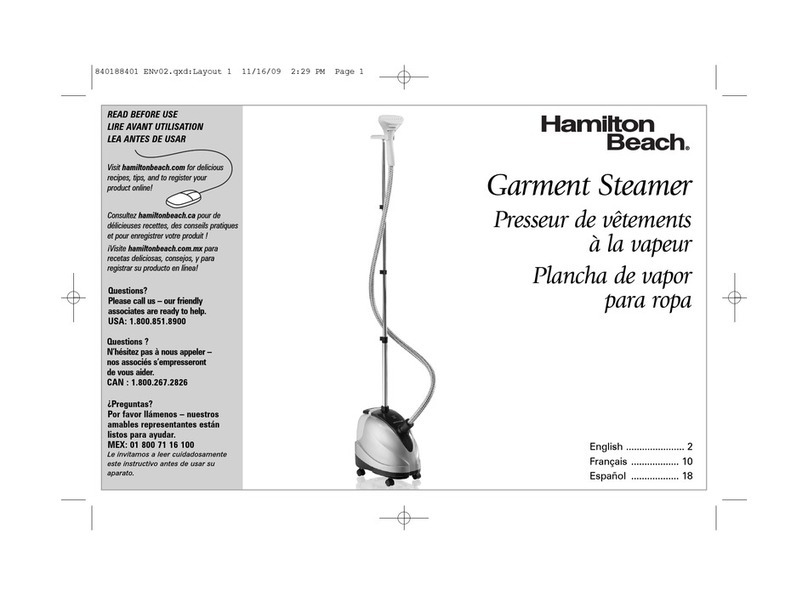 Hamilton Beach 11550 Manuale del proprietario