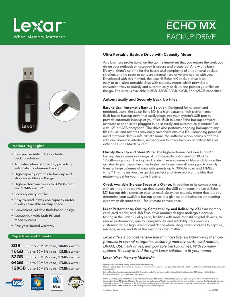 Lexar ECHO MX Manuale utente