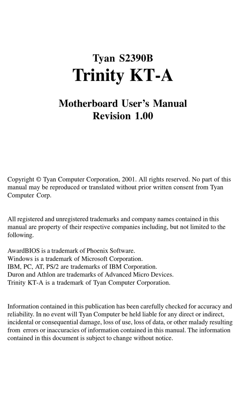 TYAN TRINITY KT-A Manuale utente