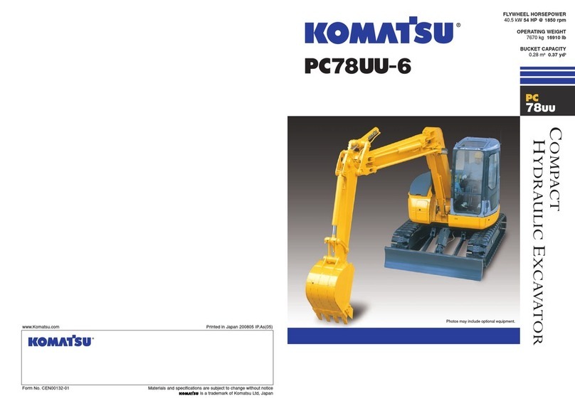 Komatsu PC78UU-6 Manuale utente