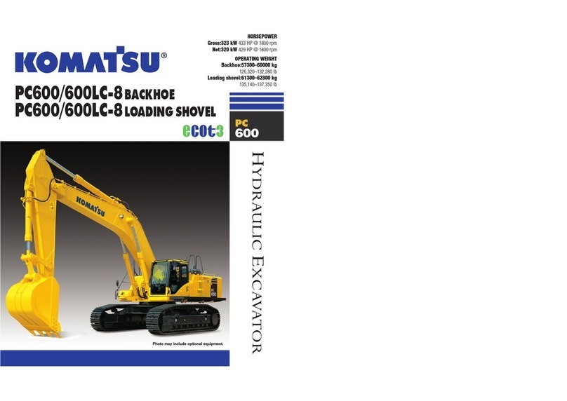 Komatsu PC600LC-8 BACKHOE Manuale utente