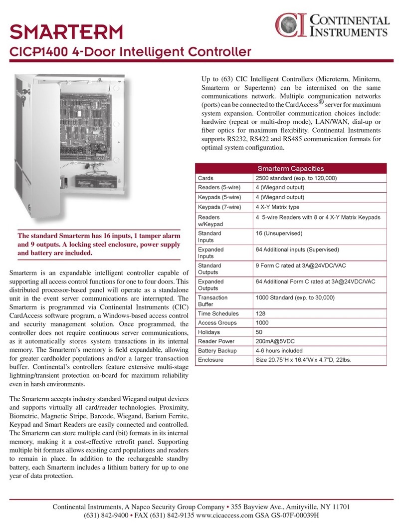 Continental Instruments CICP1400 Manuale utente