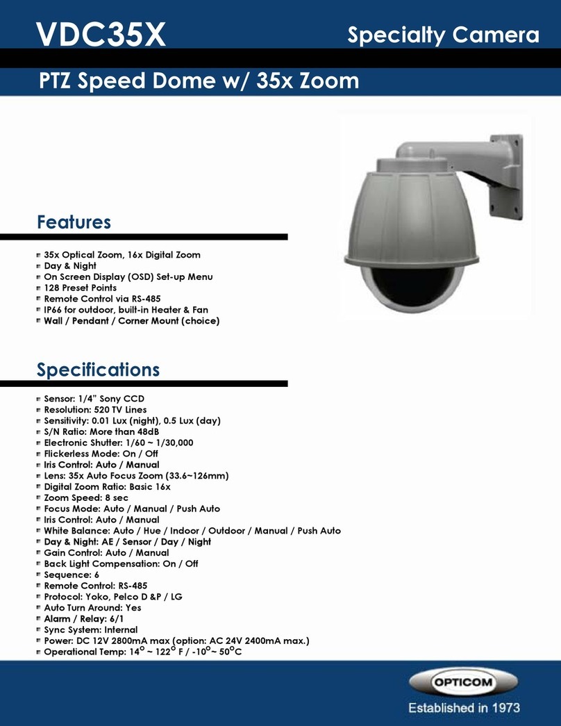 OPTICOM VDC35X -  DATA Manuale utente