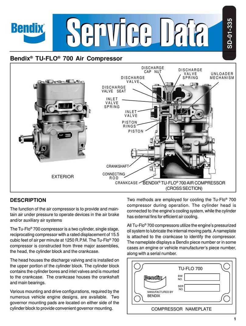 BENDIX TU-FLO 700 COMPRESSOR Manuale utente