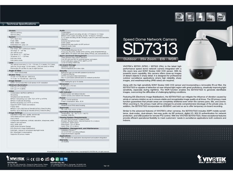 Vivotek SD7313 Manuale utente