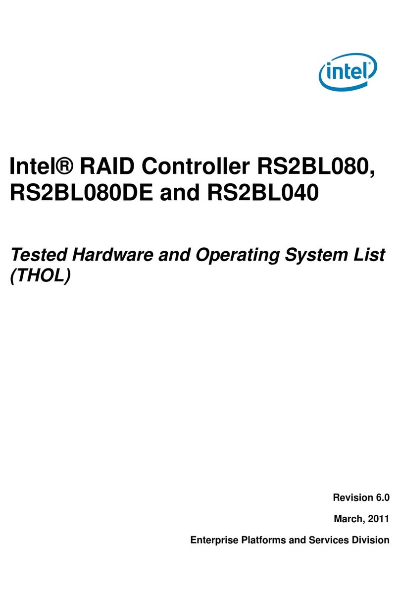 Intel RS2BL080DE Manuale utente