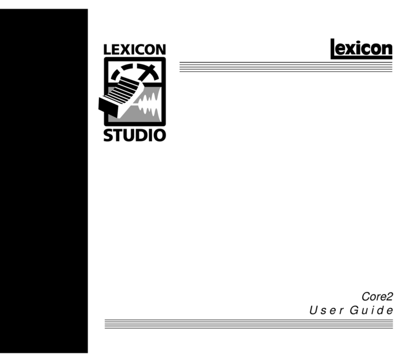 Lexicon CORE2 Manuale utente