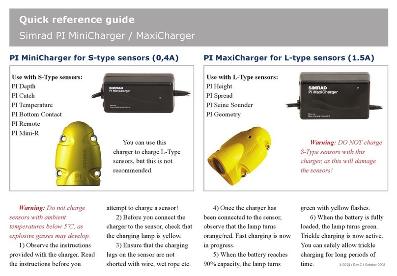 Simrad PI MAXICHARGER - QUICK REFERENCE GUIDE REV C Manuale utente