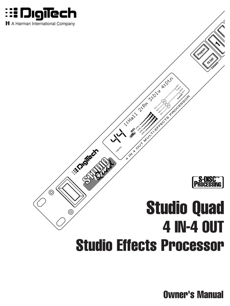 digi-tech STUDIOQUAD Manuale utente