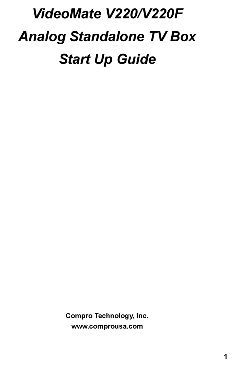 COMPRO V220 - START UP GUIDE Manuale utente