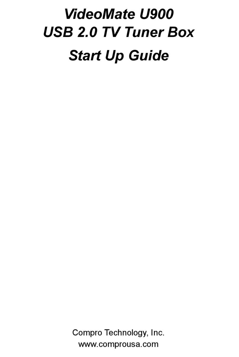COMPRO U900 - START UP GUIDE Manuale utente