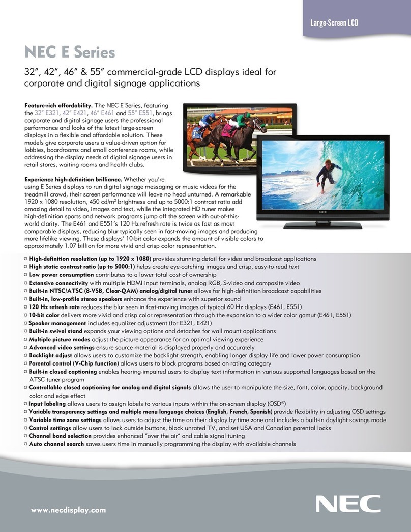 NEC E321 Manuale utente