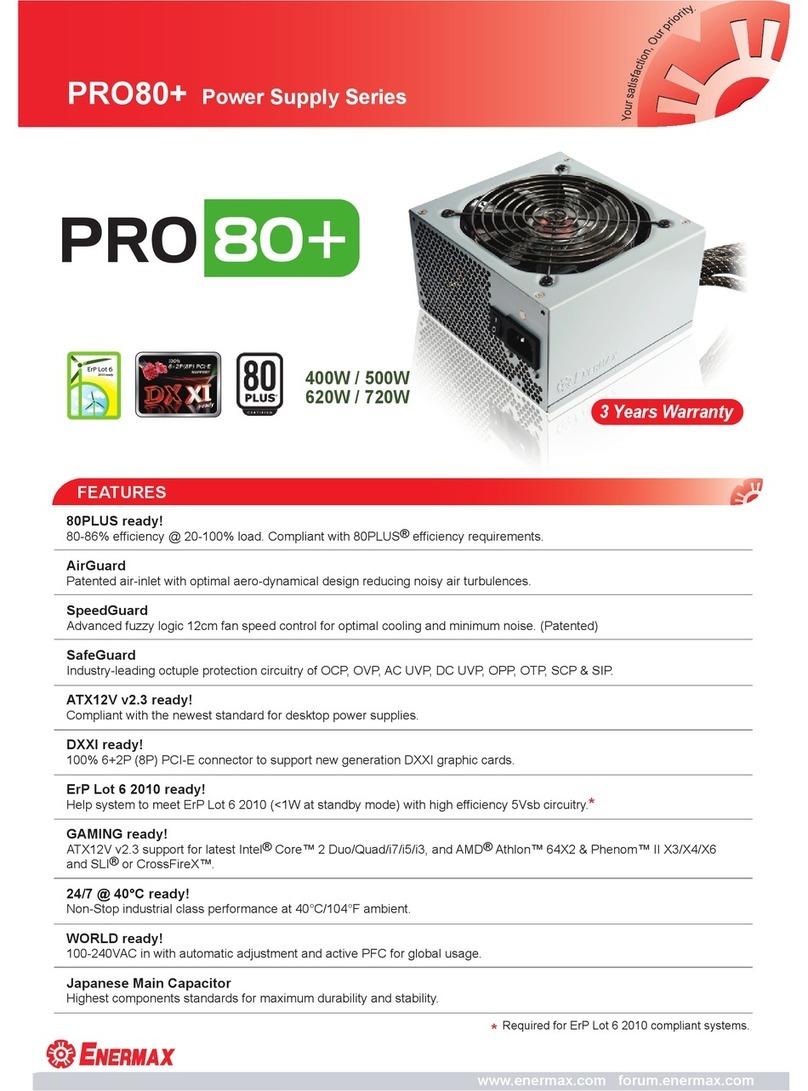 ENERMAX PRO80PLUS Manuale utente