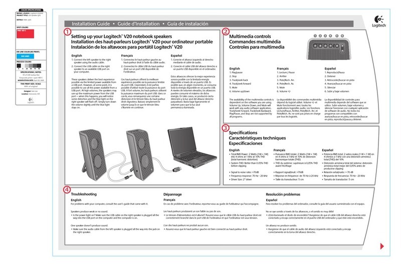 Logitech 970155 Manuale utente Logitech 970155 Manuale utente