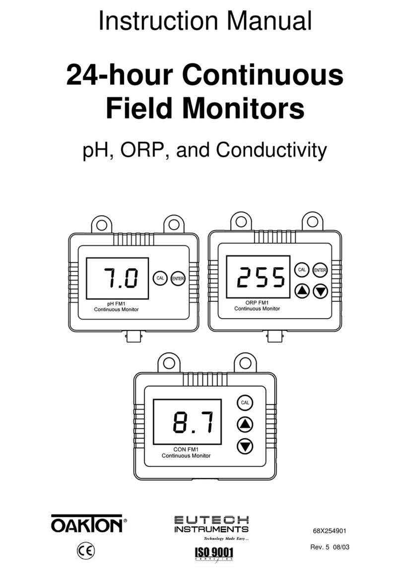 EUTECH INSTRUMENTS FIELD PHORPCONDUCTIVITY MONITORS Manuale utente