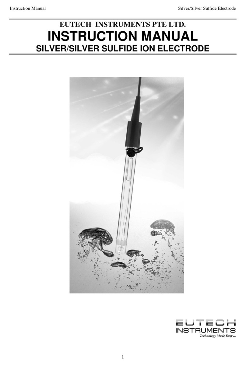 EUTECH INSTRUMENTS SILVERSULFIDE EPOXY Manuale utente