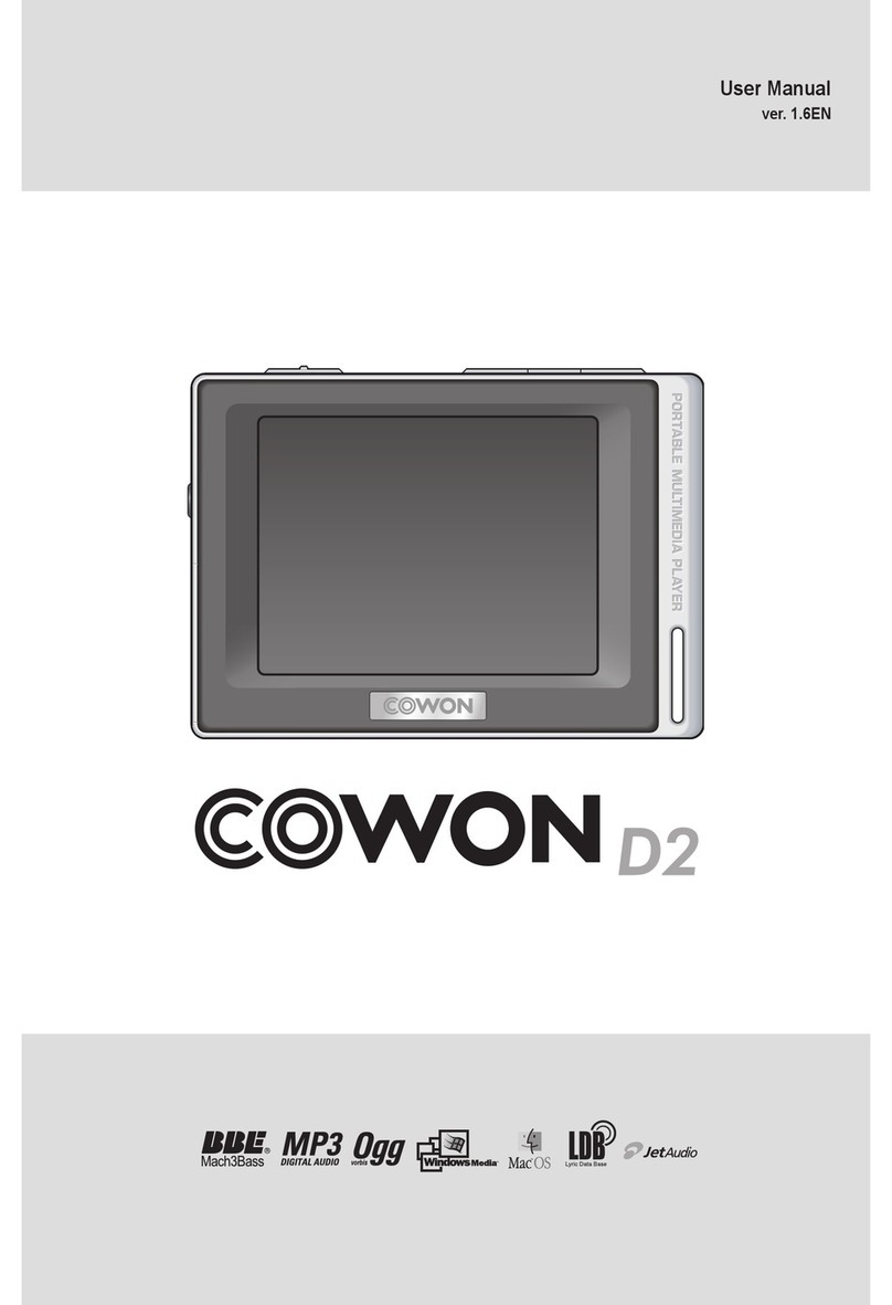 Cowon D2 - VERSION 1.6 Manuale utente