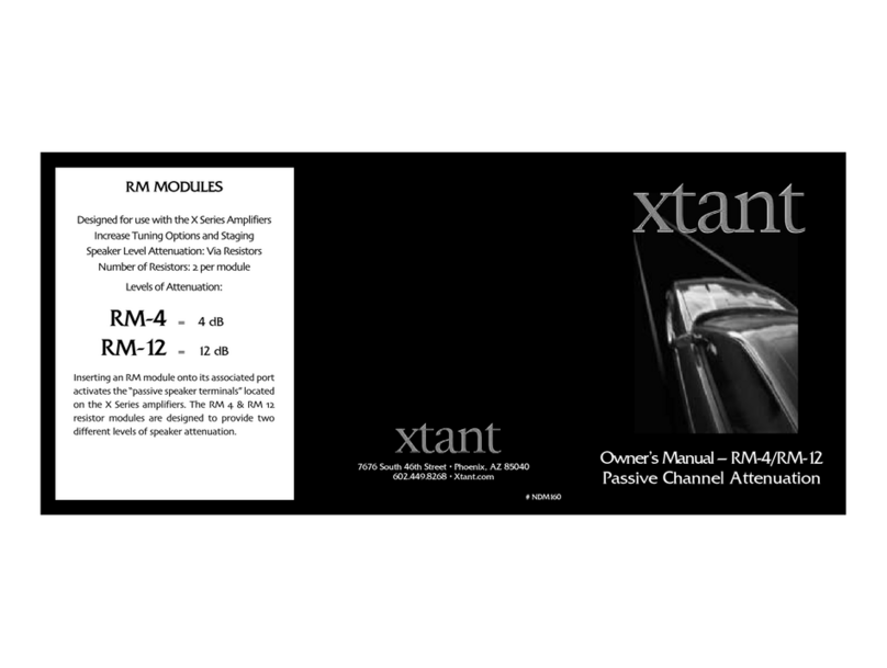 Xtant RM-12 Manuale utente