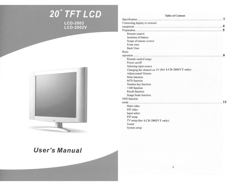 Totevision LCD-2002V Manuale utente