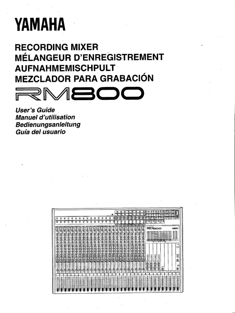 Yamaha RM800 Manuale utente