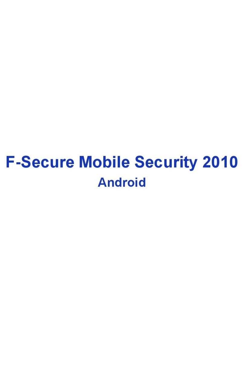 F-SECURE MOBILE SECURITY 2010 FOR ANDROID Manuale utente