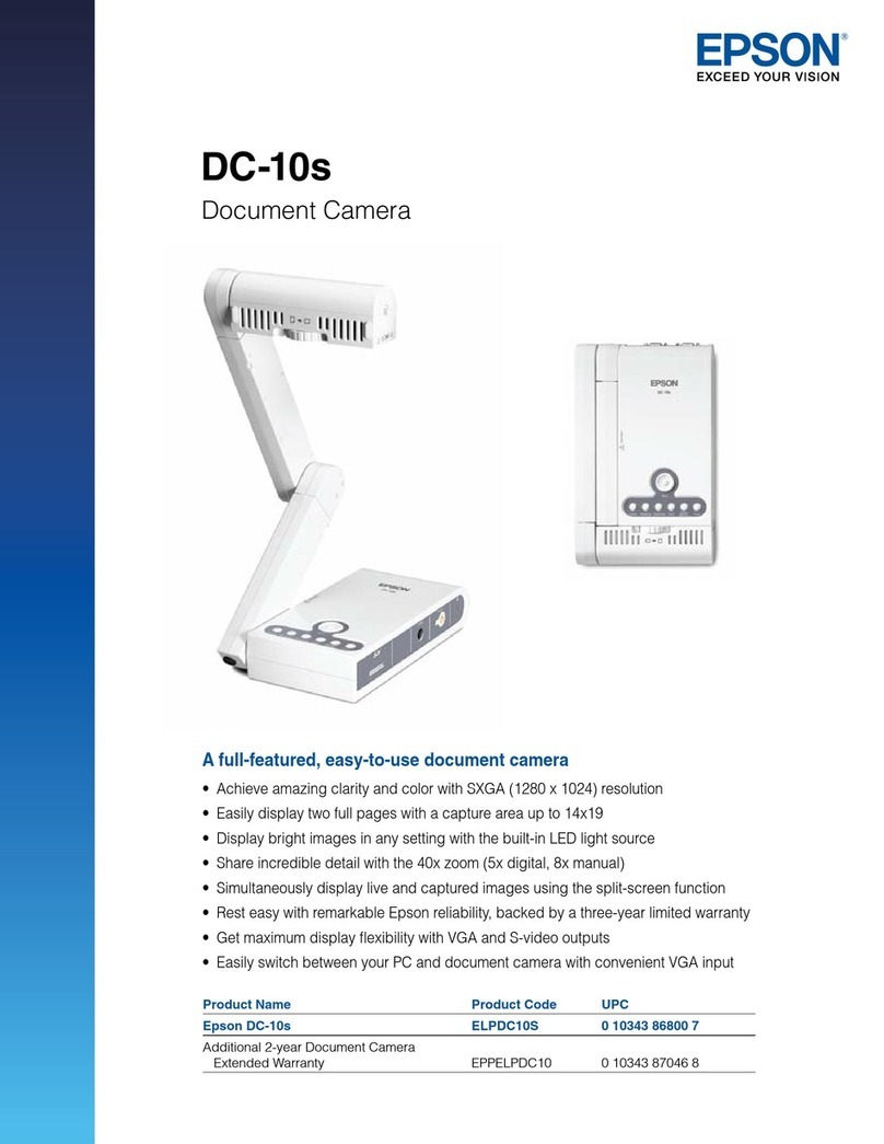 Epson DC-10s - Document Camera Manuale utente