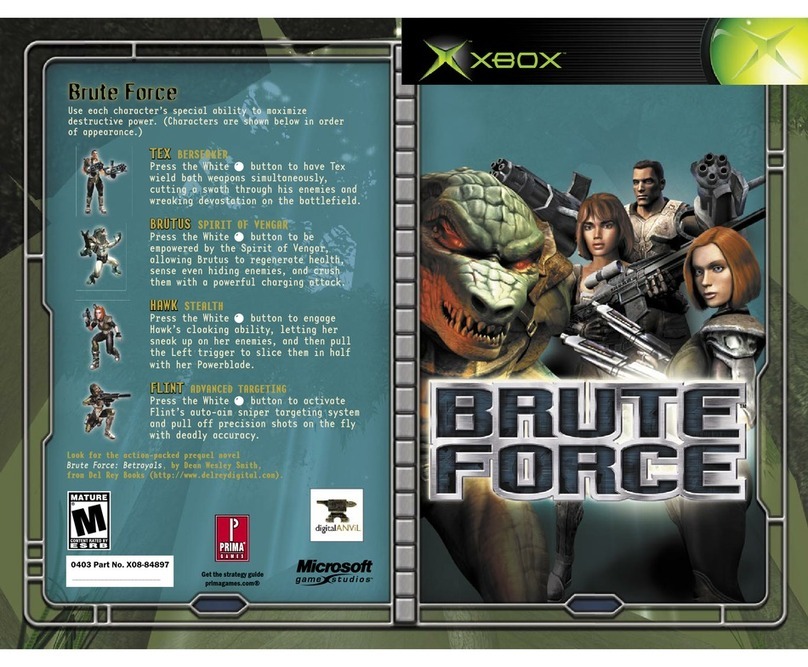 Microsoft game studios BRUTE FORCE Manuale utente