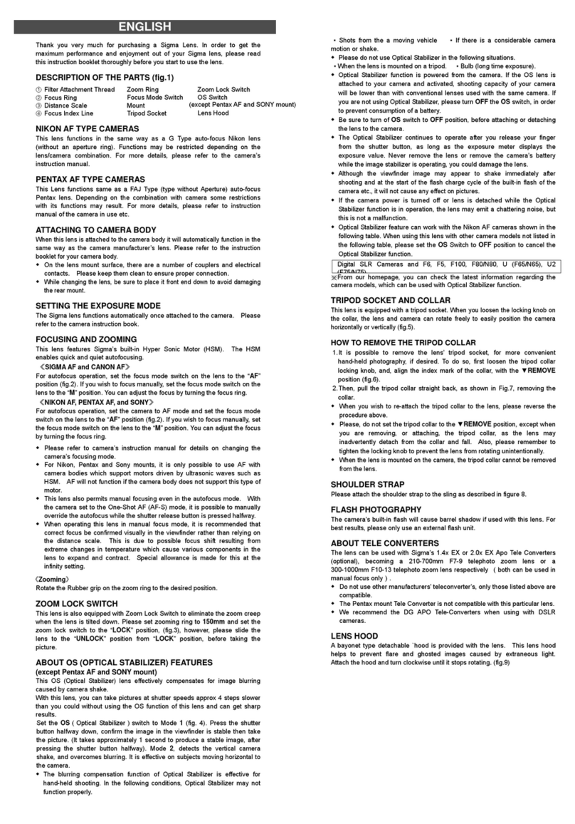 Sigma 737 Manuale utente