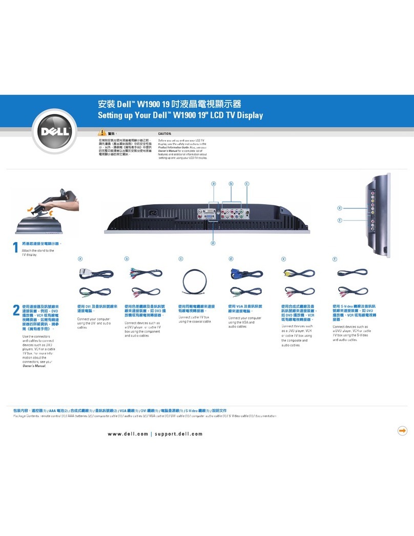 Dell W1900 Manuale utente