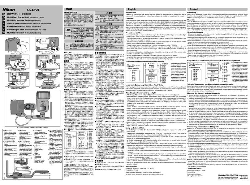 Nikon SK-E900 - Flash Mounting Bracket Manuale utente