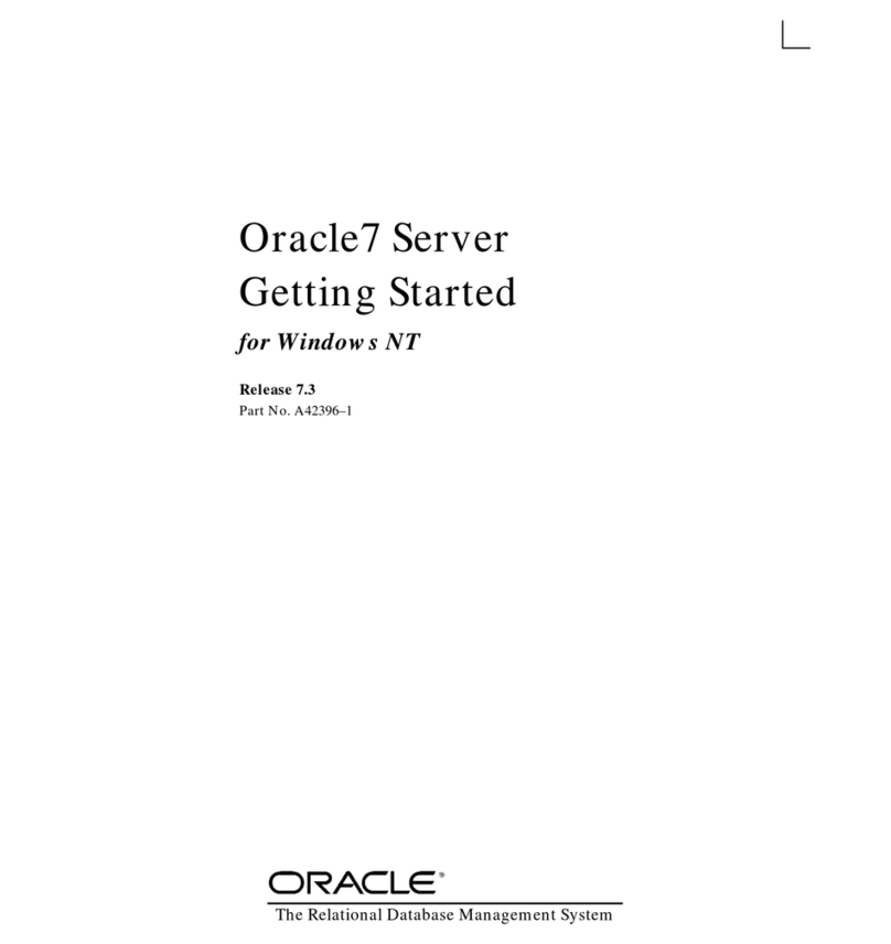 Oracle Oracle7 Server 7.3 Manuale utente