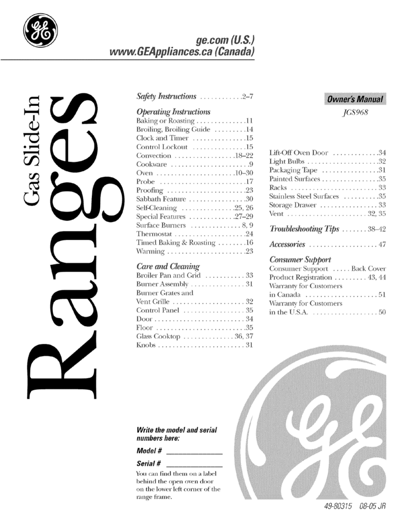 GE Profile JGS968 SERIES Manuale utente